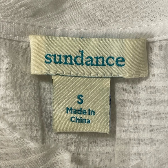SUNDANCE NWOT Cloud Nine Blouse Top in White - Picture 5 of 6